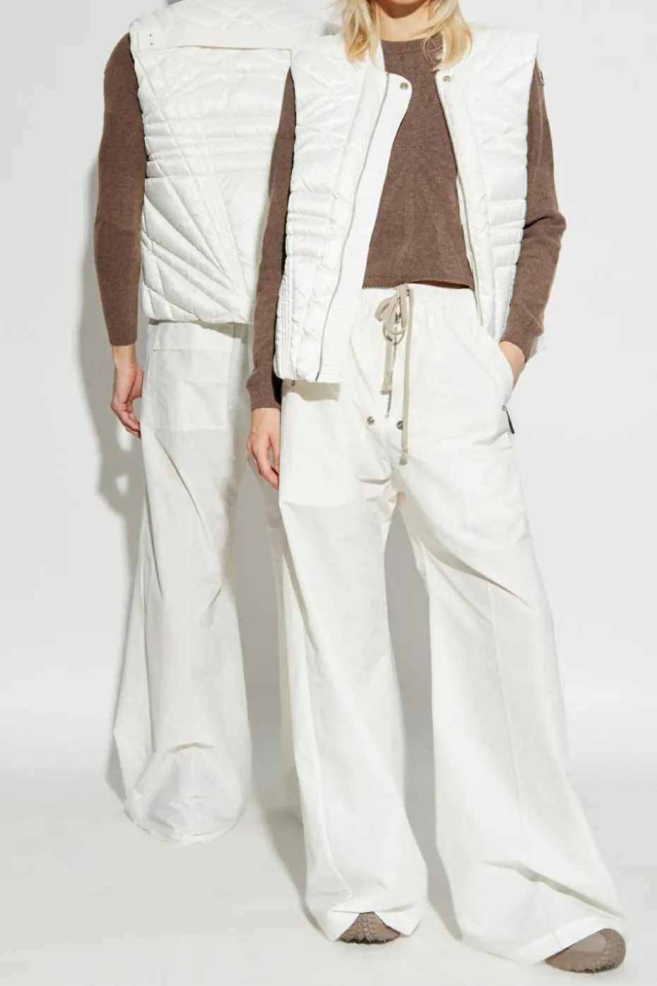 Rick Owens BIAŁY Rick Owens x Moncler