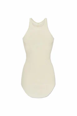 Rick Owens BIAŁY Top `Bacic Rib`