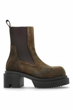Rick Owens BRĄZOWY Botki za kostkę