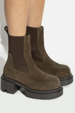 Rick Owens BRĄZOWY Botki za kostkę