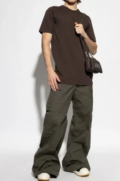 Rick Owens BRĄZOWY Okulary przeciwsłoneczne ‘Shielding’