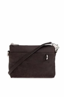 Rick Owens BRĄZOWY Skórzana torba `Small Adri`