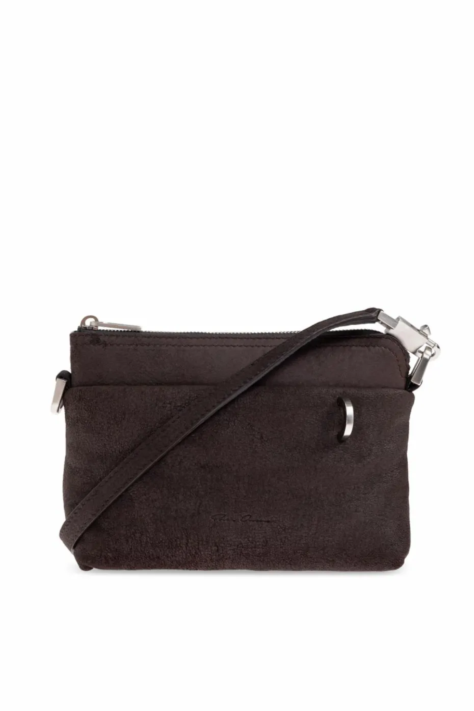Rick Owens BRĄZOWY Skórzana torba `Small Adri`