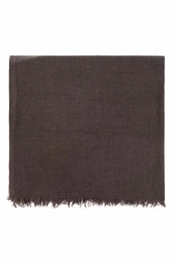 Rick Owens BRĄZOWY Szal z frędzlami