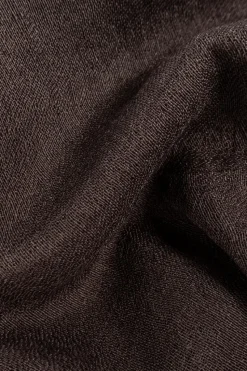 Rick Owens BRĄZOWY Szal z frędzlami
