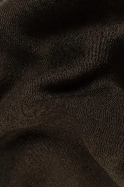 Rick Owens BRĄZOWY Szal z frędzlami