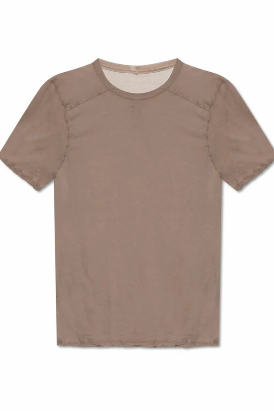 Rick Owens BRĄZOWY T-shirt `Level T`