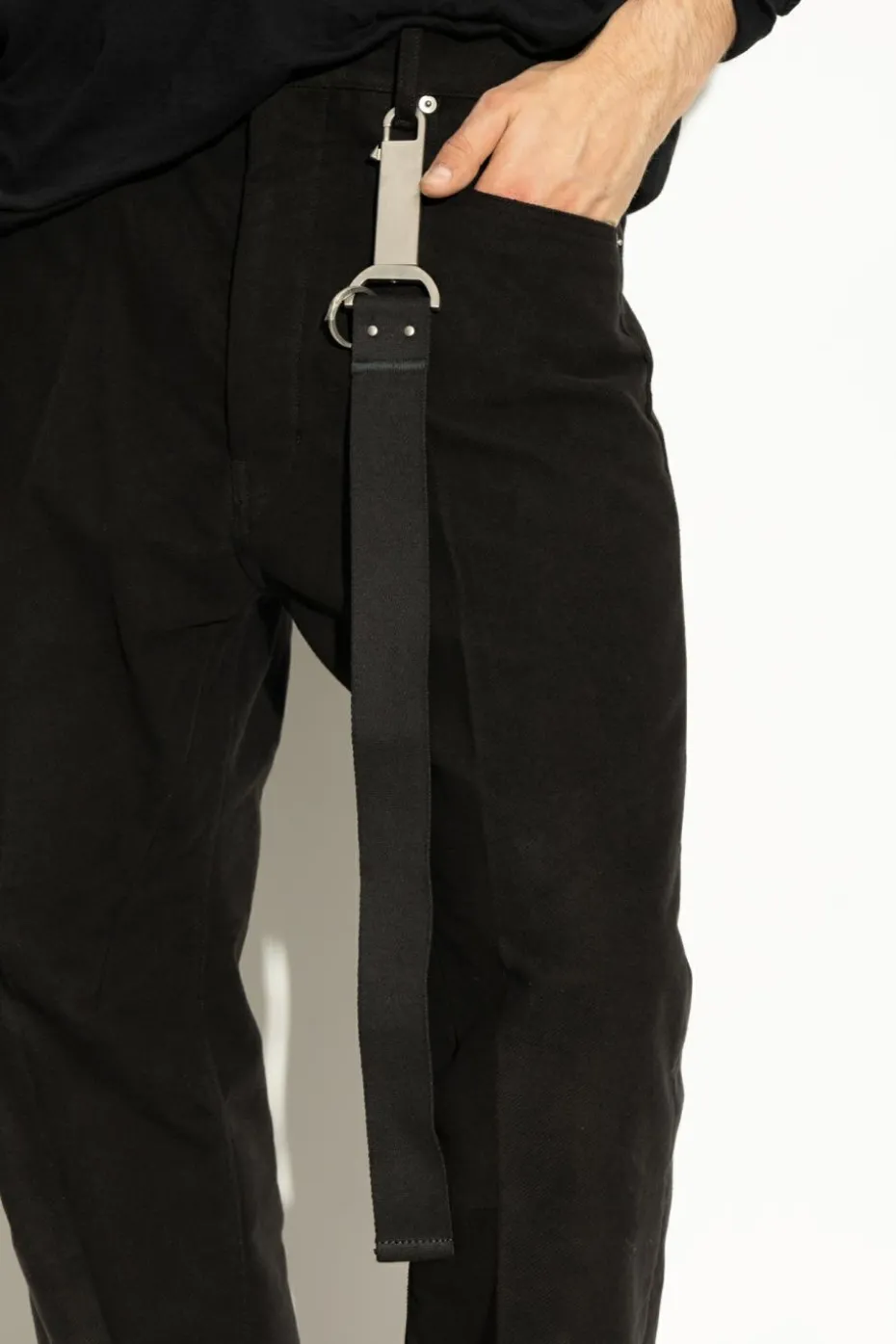 Rick Owens CZARNY Brelok do kluczy