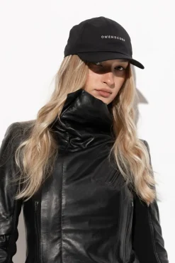 Rick Owens CZARNY Czapka z daszkiem
