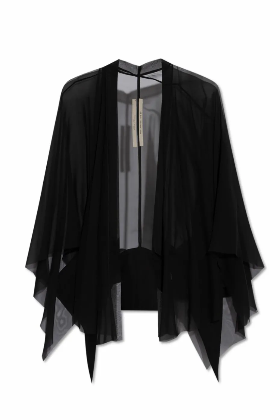 Rick Owens CZARNY Jedwabny top