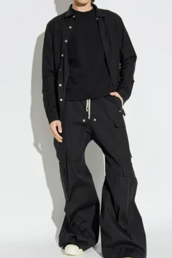 Rick Owens CZARNY Koszula z kieszeniami
