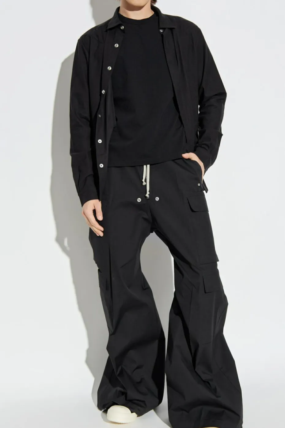 Rick Owens CZARNY Koszula z kieszeniami