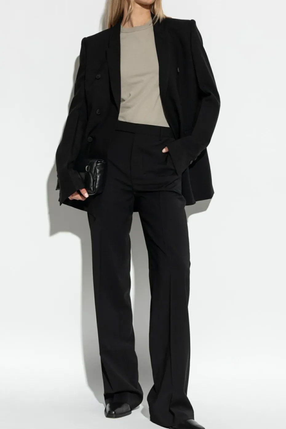 Rick Owens CZARNY Marynarka`JMF`