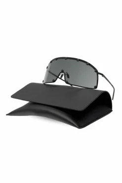 Rick Owens CZARNY Okulary przeciwsłoneczne ‘Shielding’