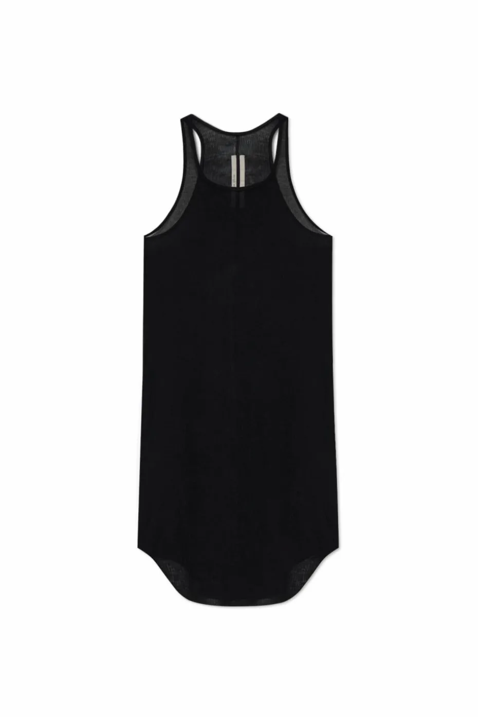 Rick Owens CZARNY Prążkowany top bez rękawów