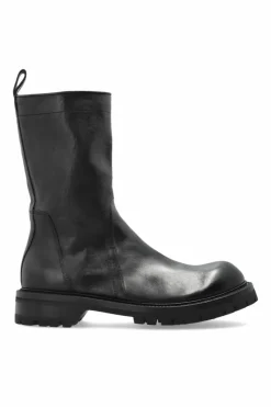 Rick Owens CZARNY Skórzane buty