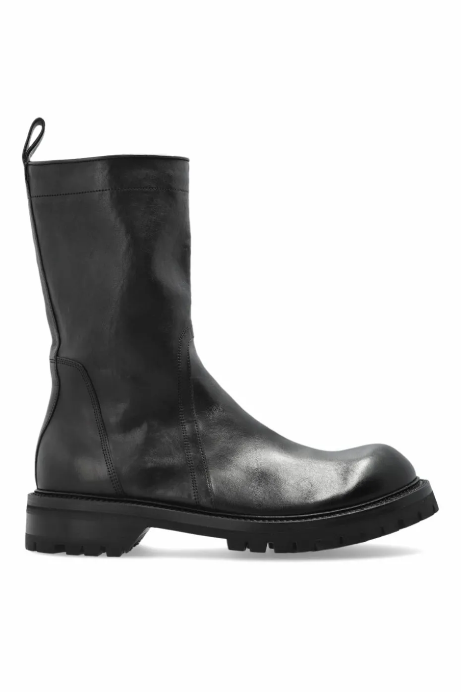Rick Owens CZARNY Skórzane buty