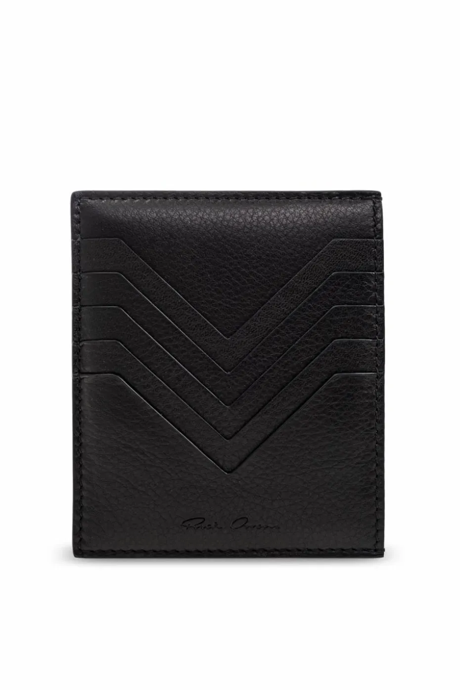 Rick Owens CZARNY Skórzane etui na karty