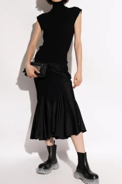 Rick Owens CZARNY Spódnica `Divine`