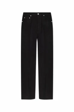 Rick Owens CZARNY Spodnie z nogawkami o prostym kroju