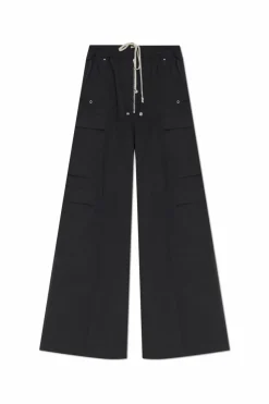 Rick Owens CZARNY Spodnie typu `cargo` z szerokimi nogawkami