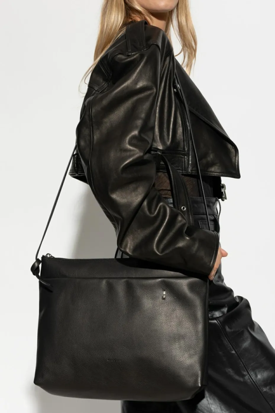 Rick Owens CZARNY Torba na ramię `Big Adri`
