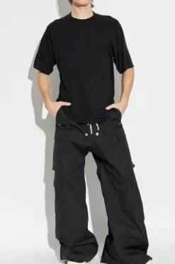 Rick Owens CZARNY T-shirt z okrągłym dekoltem