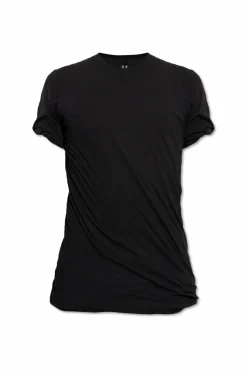 Rick Owens CZARNY T-shirt `Double SS`