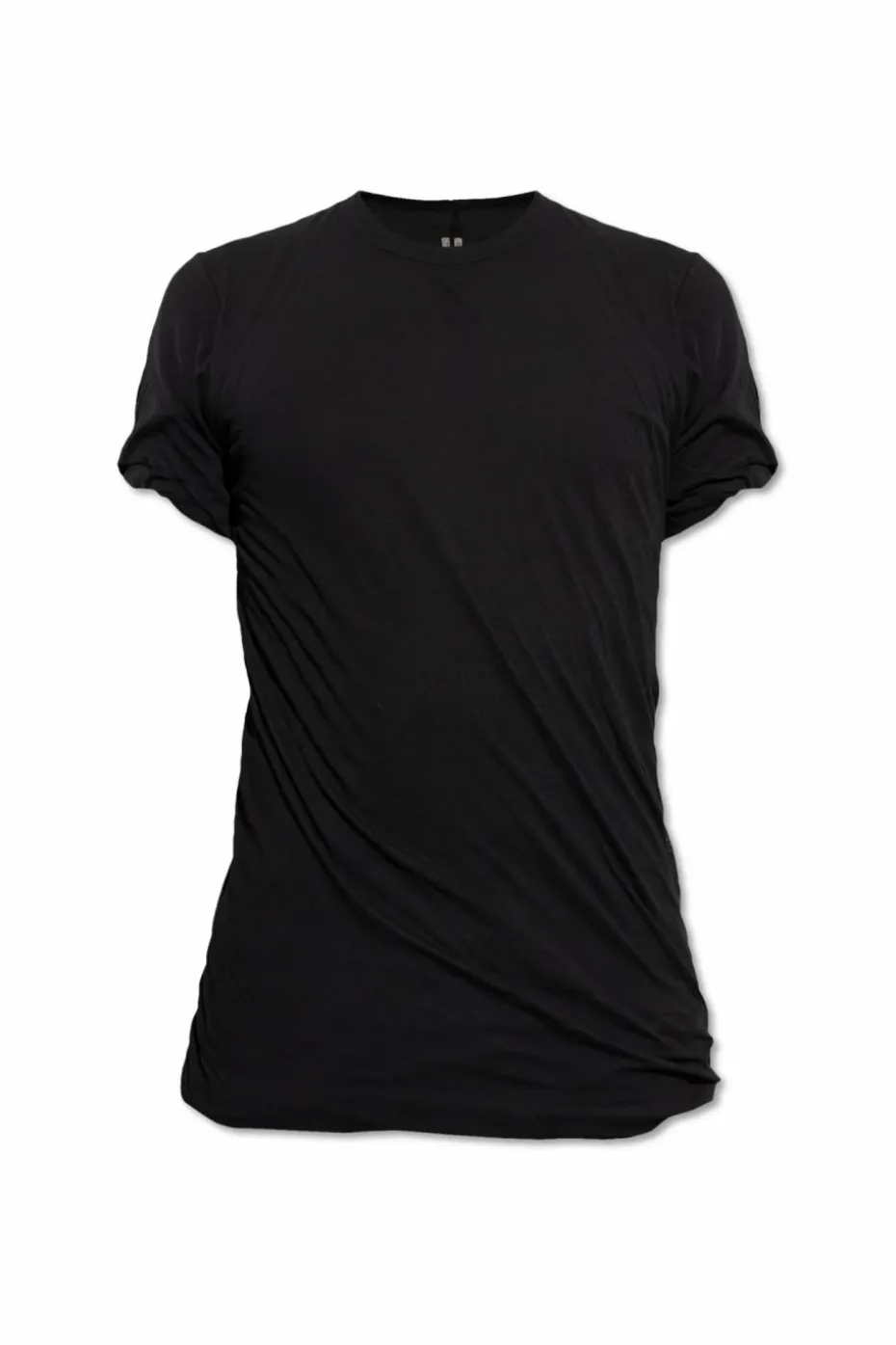 Rick Owens CZARNY T-shirt `Double SS`