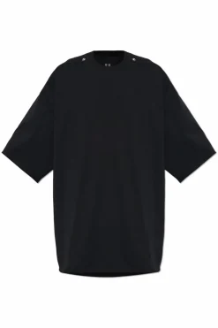 Rick Owens CZARNY T-shirt typu `oversize`