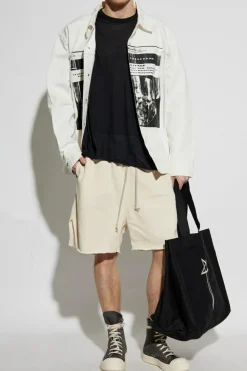 Rick Owens CZARNY T-shirt `Level T`