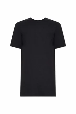 Rick Owens CZARNY T-shirt z okrągłym dekoltem