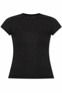 Rick Owens CZARNY T-shirt z okrągłym dekoltem0