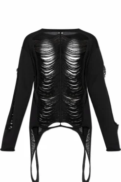 Rick Owens CZARNY Wełniany sweter `LS`