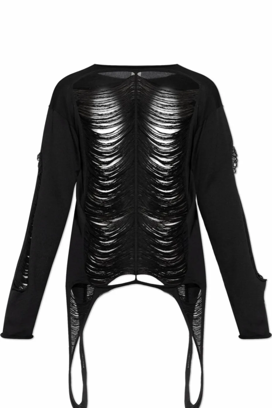 Rick Owens CZARNY Wełniany sweter `LS`