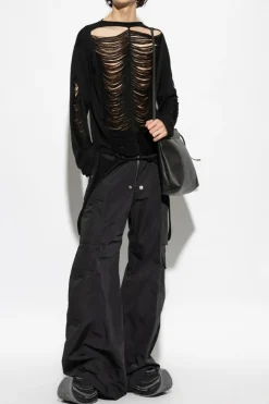 Rick Owens CZARNY Wełniany sweter `LS`