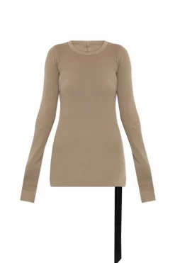 Rick Owens DRKSHDW beżowy T-shirt `Rib`