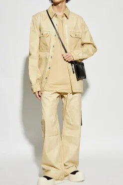 Rick Owens DRKSHDW beżowy Jeansy z prostymi nogawkami