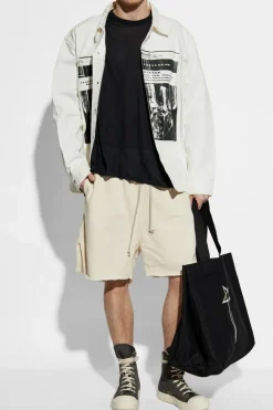 Rick Owens DRKSHDW BIAŁY Kurtka jeansowa