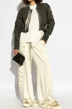 Rick Owens DRKSHDW BIAŁY T-shirt `Small Level T`