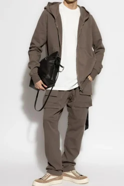 Rick Owens DRKSHDW BRĄZOWY Bluza `Gimp`