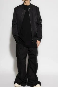 Rick Owens DRKSHDW CZARNY Kurtka `Classic Flight`