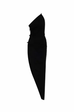 Rick Owens DRKSHDW CZARNY Sukienka na ramiączkach