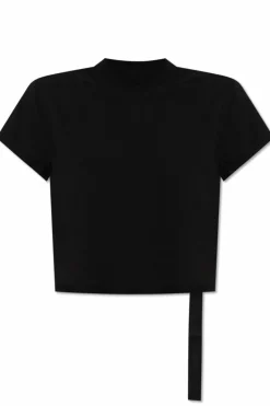 Rick Owens DRKSHDW CZARNY T-shirt `Cropped Small Level T`