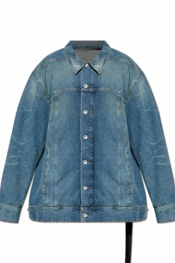 Rick Owens DRKSHDW NIEBIESKI Kurtka jeansowa
