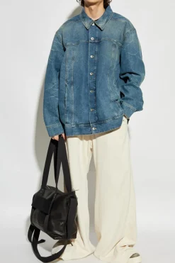 Rick Owens DRKSHDW NIEBIESKI Kurtka jeansowa