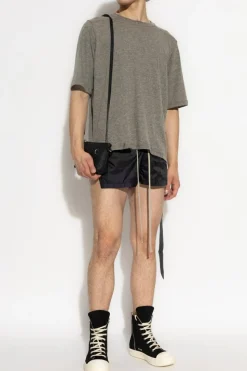 Rick Owens DRKSHDW SZARY T-shirt z krótkim rękawem