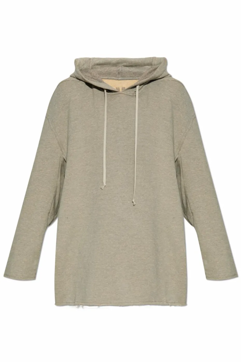 Rick Owens DRKSHDW SZARY Bluza z kapturem `Peter`