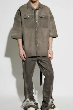 Rick Owens DRKSHDW SZARY Koszula `Magnum Tommy Shirt`