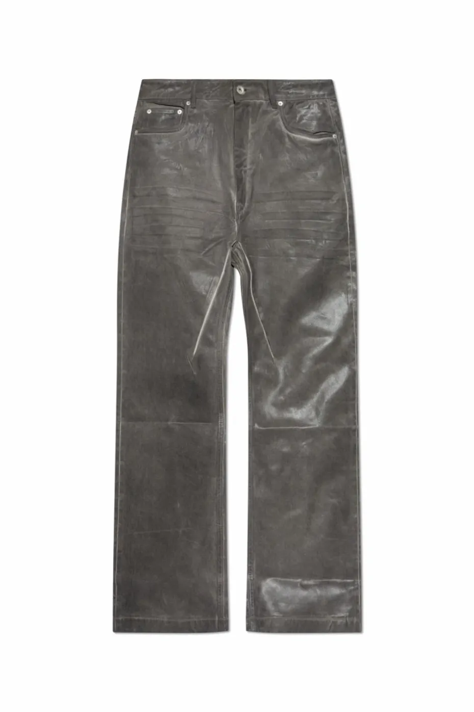 Rick Owens DRKSHDW SZARY Jeansy z prostymi nogawkami